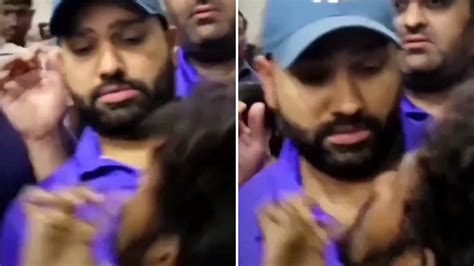 WATCH: Rohit Sharma SHOCKED when fan requests him for a kiss; Twitter ...