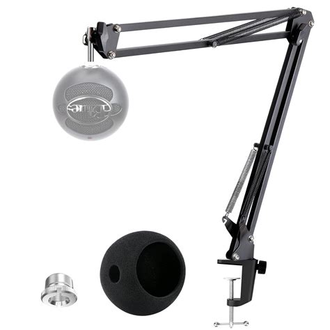 Blue Snowball Boom Arm with Pop Filter - Snowball MIC Boom Arm Stand ...