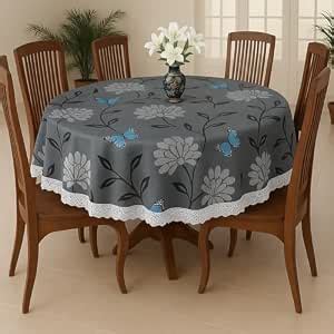 Buy Homerz Premium Round Table Cover, 60 inch Diameter, Waterproof and ...