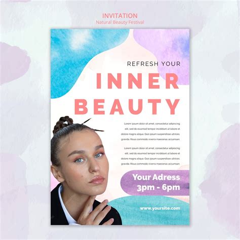 Natural beauty festival template design | Premium PSD