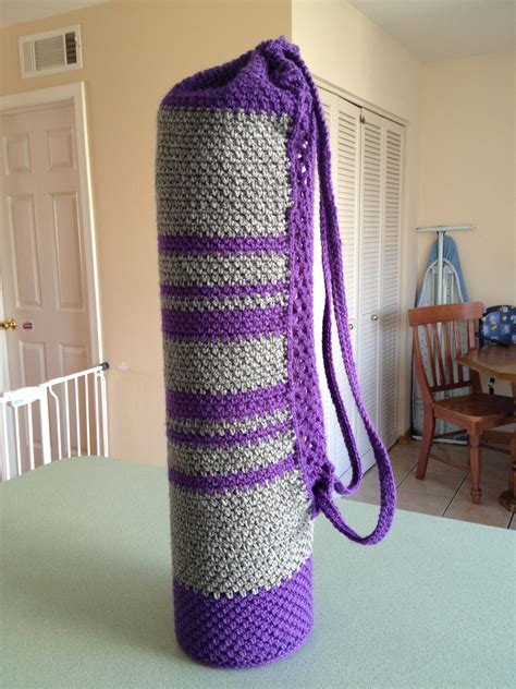 crochet yoga mat bag