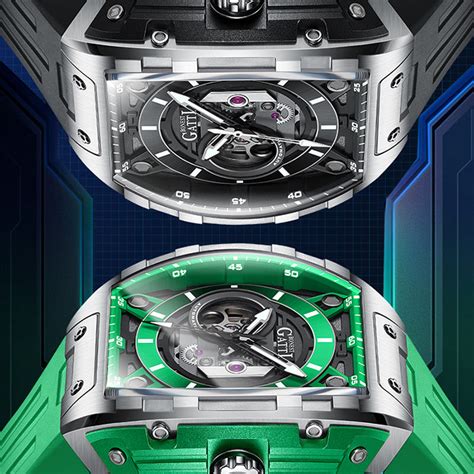 Bonest Gatti BG5602-A3 Green Sword Series Automatic Watch