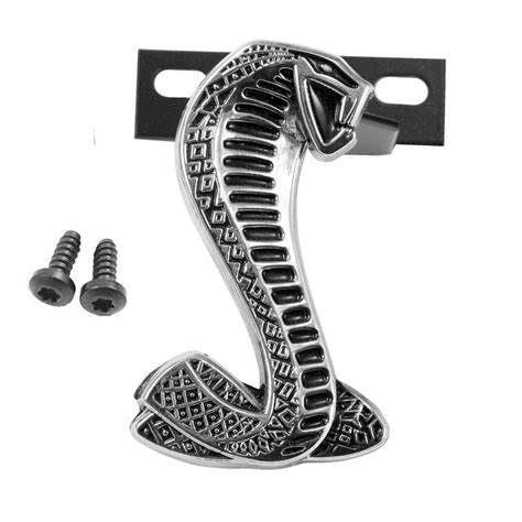 Buy 1994-2004 Mustang Cobra SVT Snake Chrome and Black Grill Grille ...