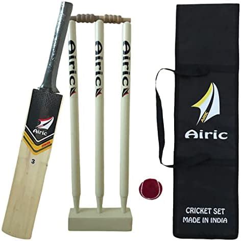 Buy Klapp Speed Popular Willow Cricket Kit With Three Ball, Four Wicket ...