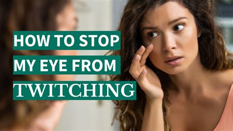 How can I get my eye to stop twitching? | Ophthalmology & Visual Sciences