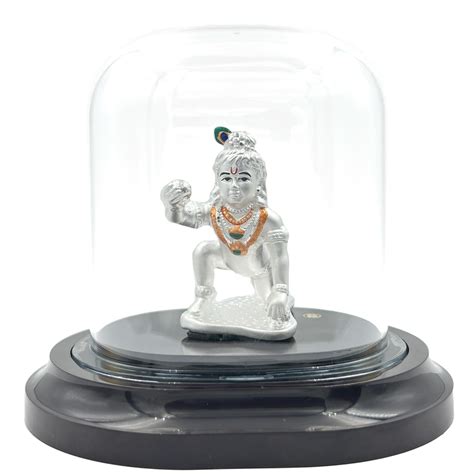 Buy Lord Krishna Bal Gopal Murti Idol | 999 Silver | Precious Jewel
