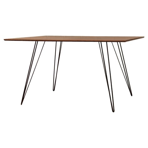 Vintage Black Walnut Dining Table For Sale at 1stDibs