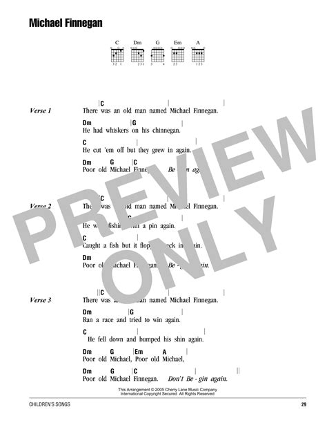 Michael Finnegan Song