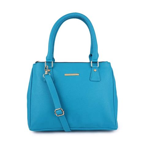 Buy Lapis O Lupo Turquoise Solid-Plain Handbags (Free Size) Online