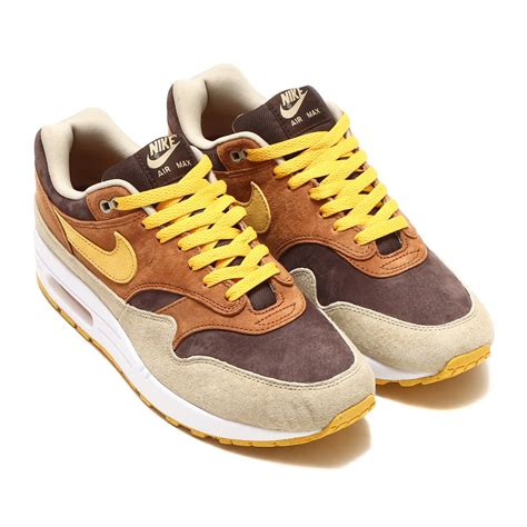 NIKE AIR MAX 1 PRM PECAN/YELLOW OCHRE-BAROQUE BROWN 22HO-I（ナイキ エア マックス ...