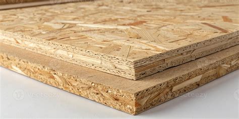 Extreme close up, front view of oriented strand board OSB texture, high ...