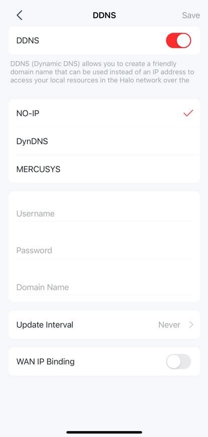 How to set up DDNS on a Halo - MERCUSYS