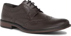 Noble Curve Leather Derby Brogues For Men - Buy Noble Curve Leather ...