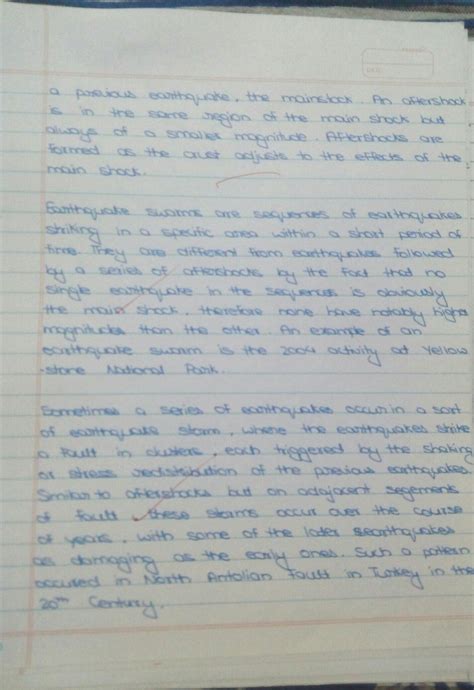 what is the preface of earthquake for project of class 9th - Brainly.in