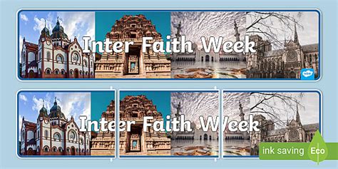 Inter Faith Week Photo Display Banner (teacher made)