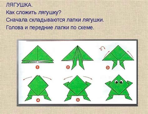 Лягушка оригами прыгающая, как сделать из бумаги для детей: схема с ...