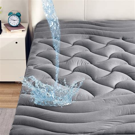 SLEEP ZONE SLEEP ZONE Cooling King Mattress Pad for Back Pain Relief ...