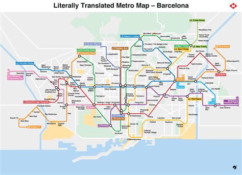 Barcelona Subway Map