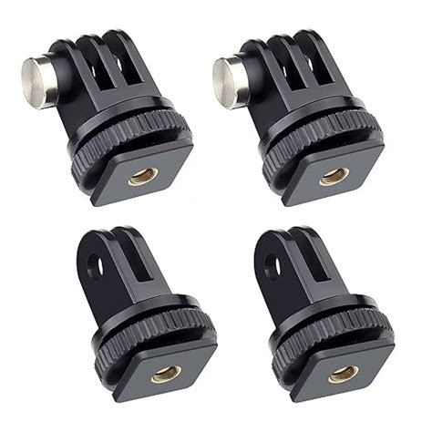 GEPULY 4-Pack Cold Shoe Mount Adapters,1/4" Thread Hole Cold Shoe ...