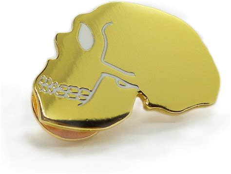 Gold Neanderthal Skull Lapel Pin - Perfect Gift for India | Ubuy