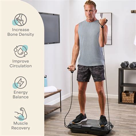 LifePro Vibration Plate Exercise Machine - Whole Body Workout Vibration Fitness Platform w/ Loop ...