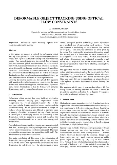 Image result for Deformable Object Tracking