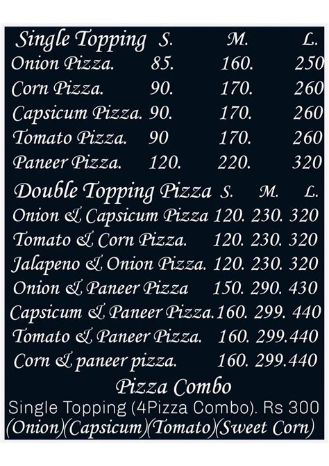 Menu at Bedrock Cafe, Greater Noida