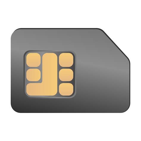 Karta SIM wektor ikona telefonu komórkowego chip mobilna karta SIM ...