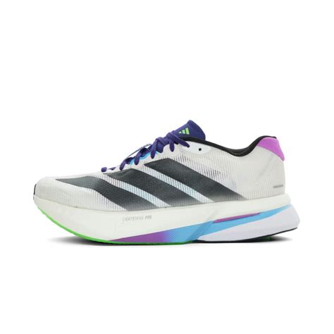 adidas Adizero Boston 13 Core White Core Black Lime Burst