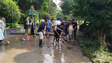 泸州市江阳区残联组织志愿者开展洪灾后清扫淤泥活动_生活