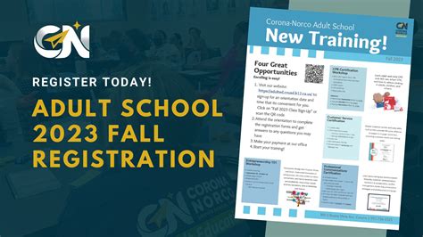 REGISTER TODAY: Corona-Norco Adult School Fall Classes - Home