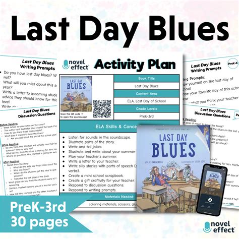 Last Day Blues Activities - Novel Effect