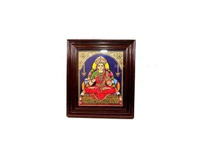 POOMPUHAR Handmade Wooden Tanjore Painting Annapoorani (20x16 inch ...