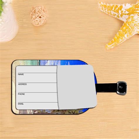 Buy Nicokee Tropical Beach-Island Sky Clouds Vacation Luggage Tags ...