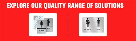 Paynads Men Women Silver Black Glass Door Acrylic Signage Sticker for ...