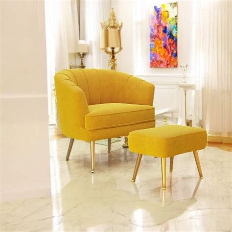 Stafford Accent Chair with Metal Legs – Designer Library