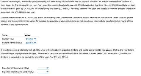 Solved Goodwin Technologies, a relatively young company, has | Chegg.com