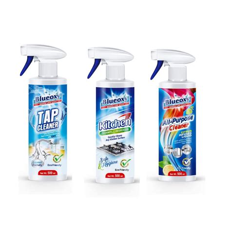 Blueoxy All Purpose/Multi Surface Cleaner to Remove Greasy 500 ml + Tap ...