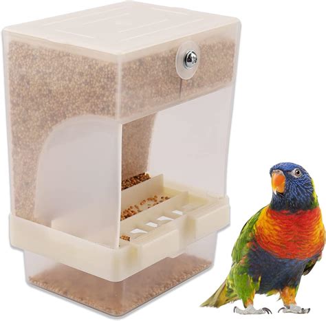 Fallaloe Automatic Bird Feeder - No Mess Birdcage Bird Feeders,Parrot ...