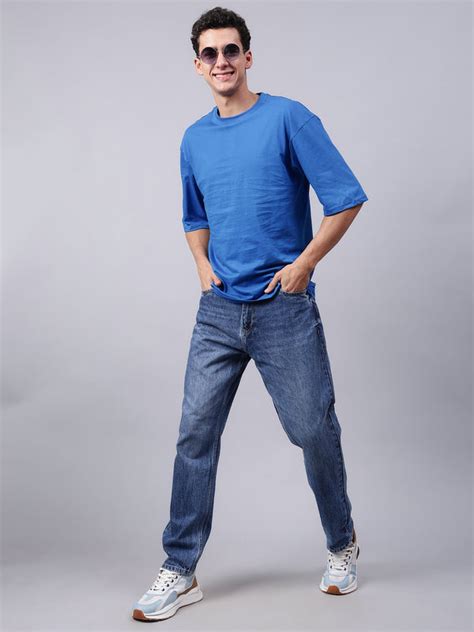 Buy Mens Black Baggy Fit Ripped Cargo Jeans - Indigo Tribe