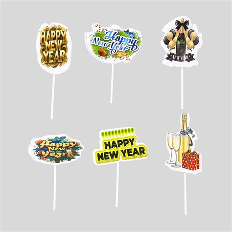 Happy New Year Theme Topper – Bakeworld Retails Pvt Ltd