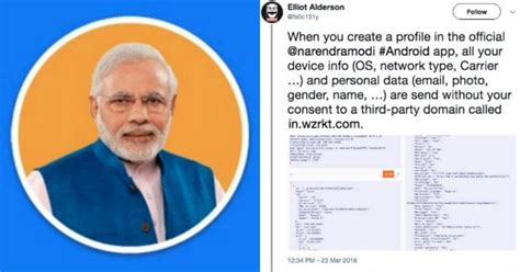Guy Who Hacked Into Aadhaar App Claims Official NaMo App Shares User ...