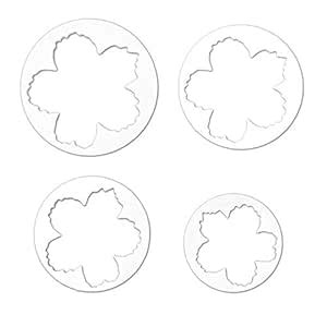 Buy Grizzly 4 pcs Multiple Specification Peony Flower Petal Fondant ...