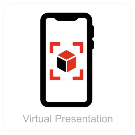 Virtual presentation and creation icon concept | Premium Vector