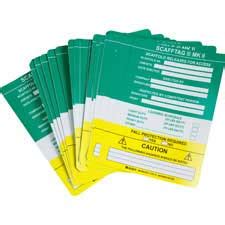 SCAFFTAG Inserts - Brady Part: SCAF-STSI751 | Brady | BradyIndia.co.in