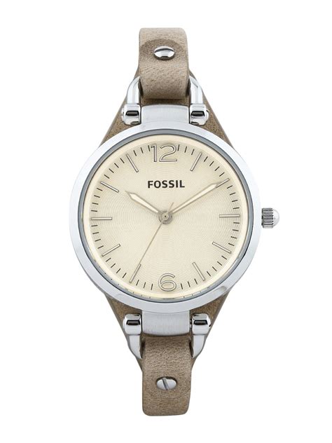 Fossil Women Cream-Coloured Dial Watch ES2830I - Price History