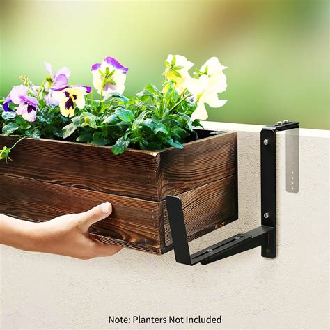 Snapklik.com : VOXOR Window Box Brackets, Adjustable Planter Box ...