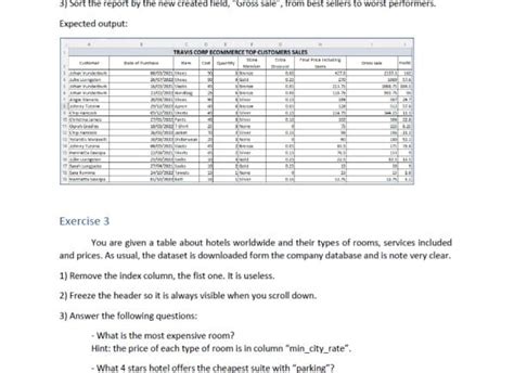 Image result for Basic Excel Exercises