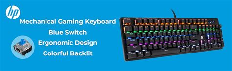 Amazon.in: Buy HP GK100 Wired Full Size RGM Backlit Mechanical Gaming ...