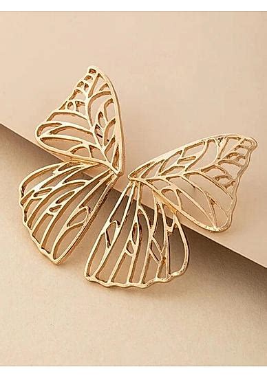 Gold-Toned Paisley Shaped Drop Earrings